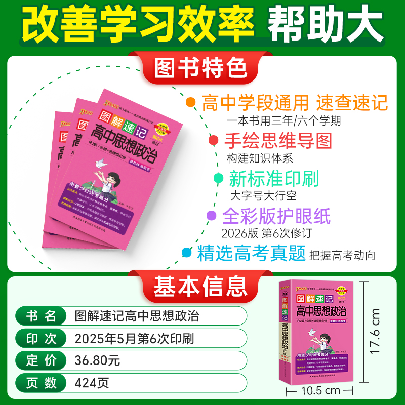 2026-19图解速记·高中思想政治(RJ版)(必修＋选择性必修)(第6次修订）（新教材新高考）