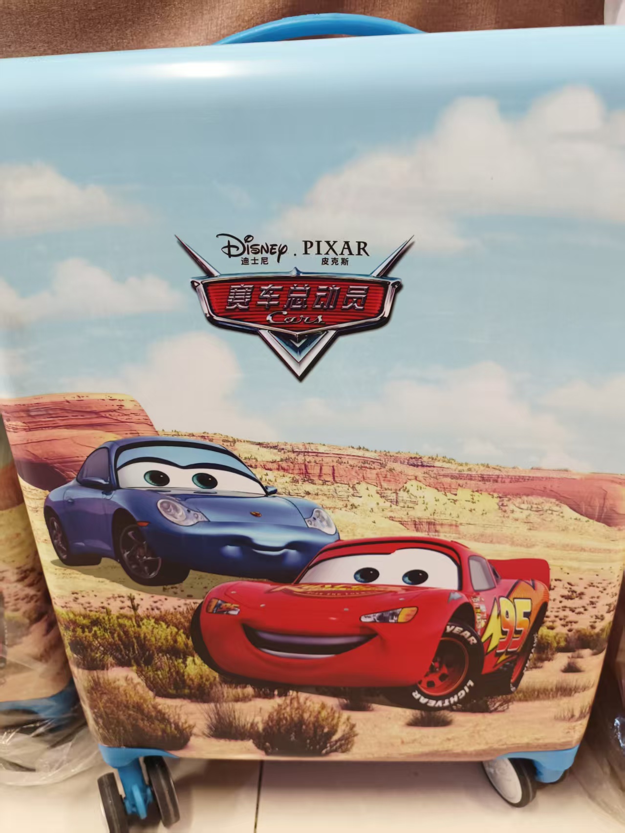 赛车总动员行李箱-双面18寸四轮