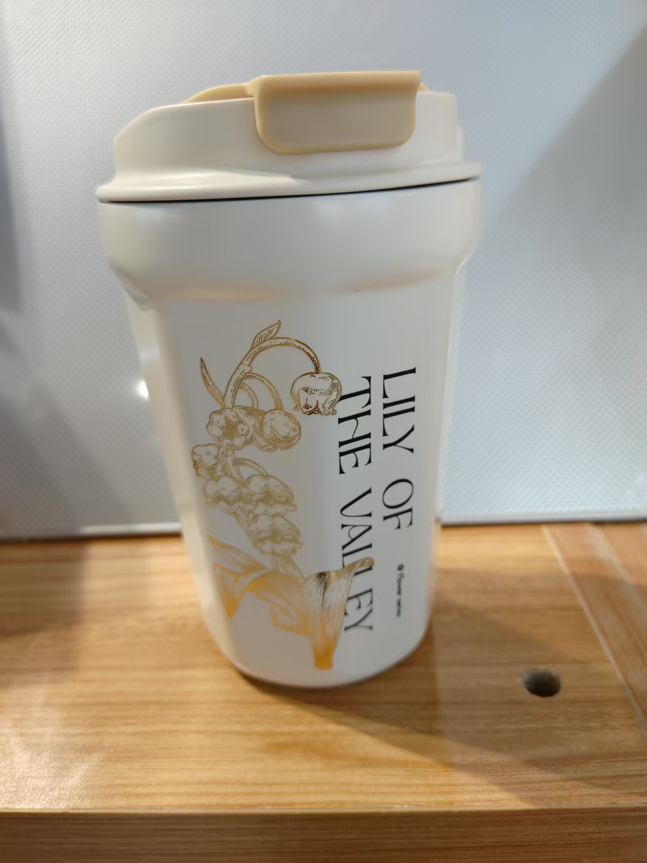 铃兰系列菱形咖啡杯390ML绯白