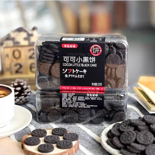 书生百味220g可可小黑饼