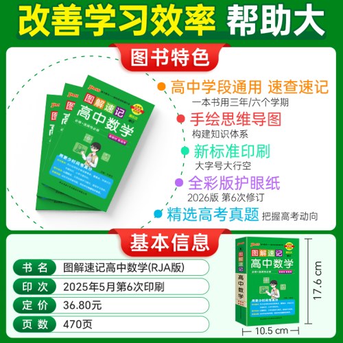2026-6图解速记·高中数学(必修＋选择性必修)(第6次修订)(新教材新高考）