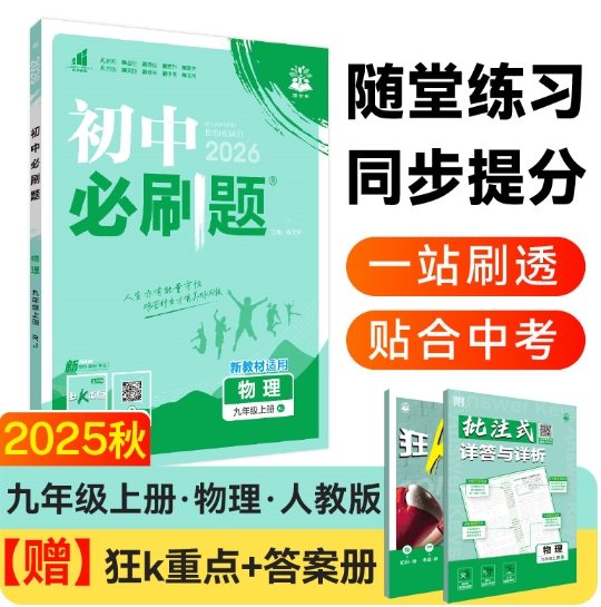 2025版秋初中必刷题--9年级物理（人教版）上册
