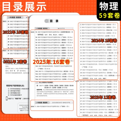 天利38套2026新高考五年高考真题汇编详解物理2021-2025高考