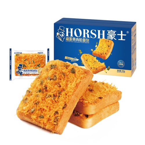 豪士咸蛋黄肉松面包