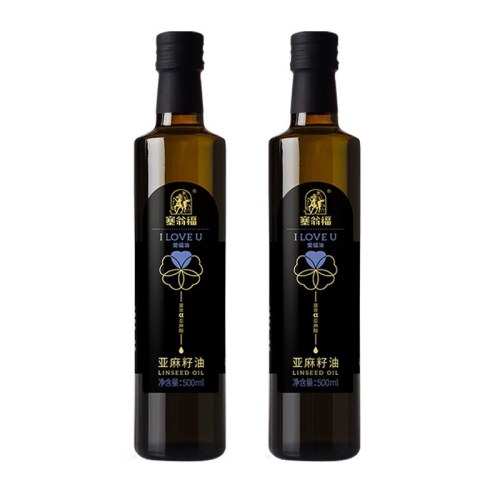 塞翁福 纯亚麻籽油礼 500ml*2瓶