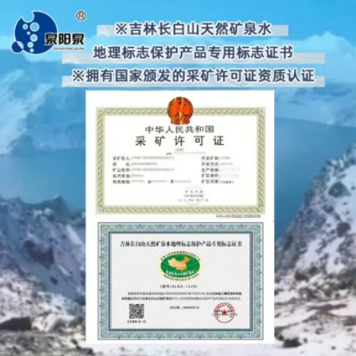 泉阳泉(QUANYANGQUAN)长白山天然矿泉水大桶 装 家庭用水 5L*4桶整箱塑包装