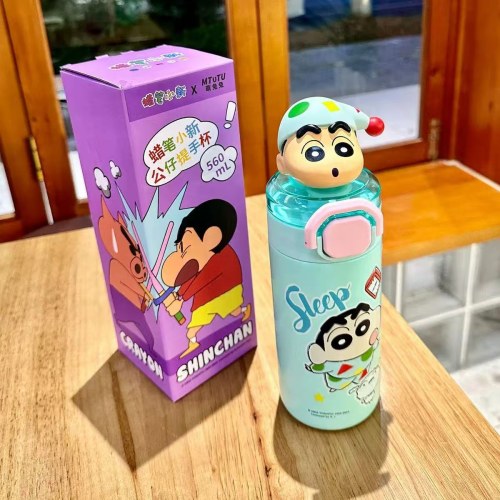 SC10049蜡笔小新公仔提手保温杯560ml