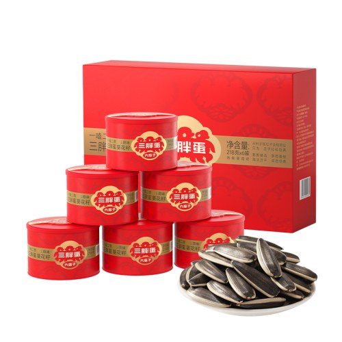 三胖蛋美满时嗑组合款礼盒/////原味218g*6罐/盒