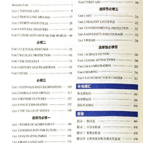 新高中英语同步词汇笔记