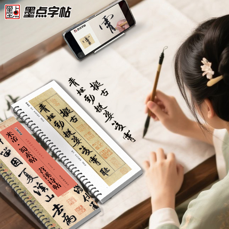 墨点字帖：中国碑帖近距离临摹字卡-米芾·蜀素帖苕溪诗帖