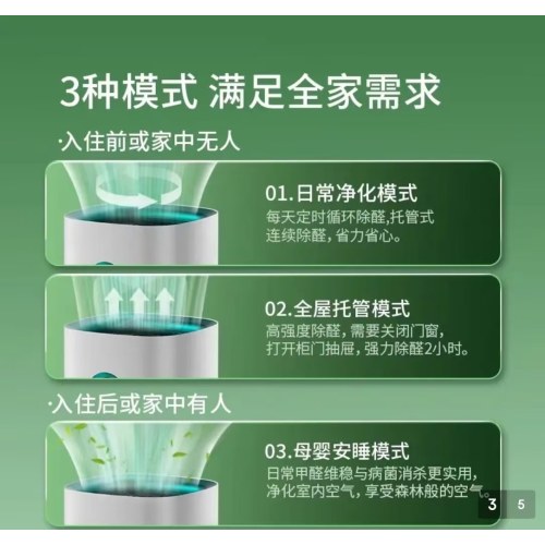 希望树 空气净化器智能除甲醛仪新家快速除醛除异味净化空气