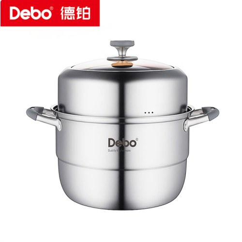 Debo德铂黛布拉316不锈钢双层蒸锅24cm DEP-958