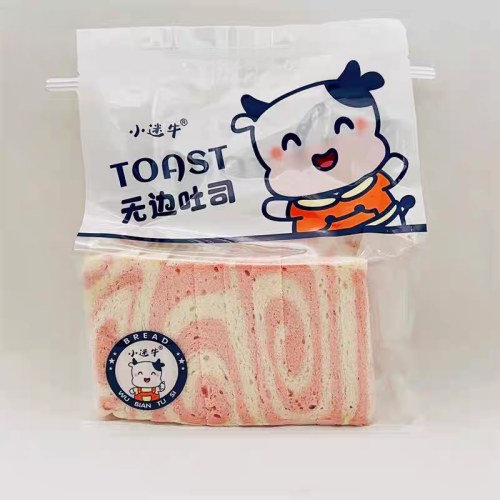 小迷牛350g无边全麦（牛奶草莓味）吐司