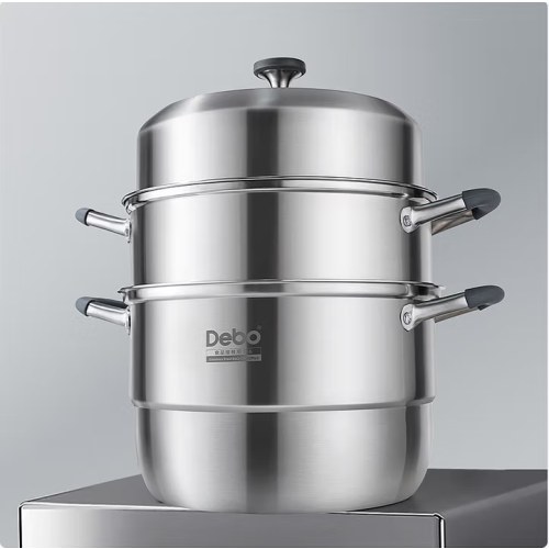 Debo德铂坎蒂丝32厘米316钢一体成型防干烧蒸锅DEP-961