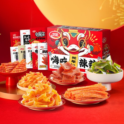 卫龙 辣条零食魔芋爽零食大礼盒1.27kg
