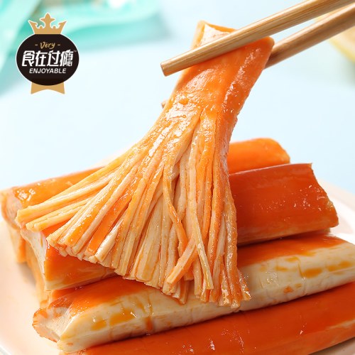 食在过瘾手撕蟹味棒 独立包装 即食蟹柳