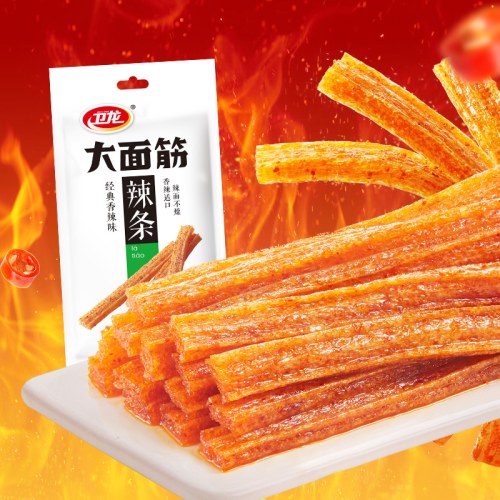 卫龙辣条网红爆款大面筋*4包