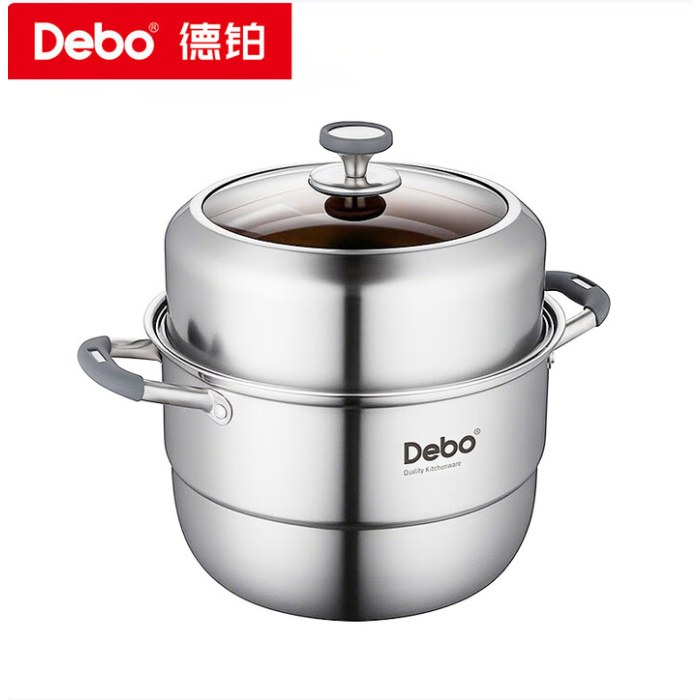 Debo德铂黛布拉316不锈钢双层蒸锅24cm DEP-958