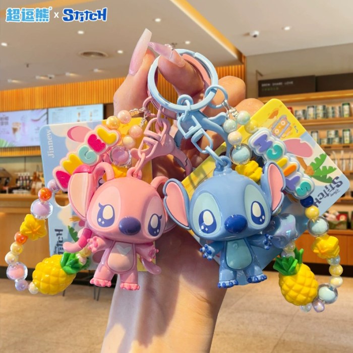 史迪奇夏日沙滩系列-珠链PVC挂件