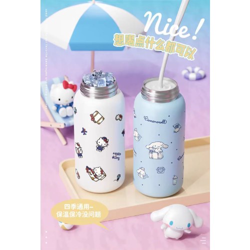 3323公仔随手保温杯（小）-凯蒂猫400ml