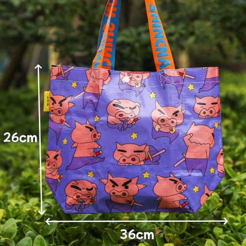 蜡笔小新小号购物袋-紫