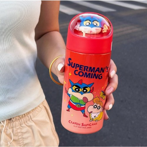 蜡笔小新保温杯高颜值316不锈钢直饮杯2024新款男女便携可爱水杯