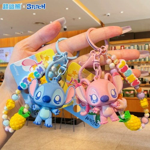 史迪奇夏日沙滩系列-珠链PVC挂件