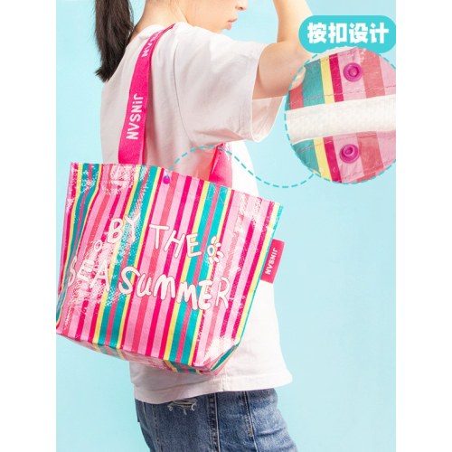 编织手提袋小号12款-By the sea summer