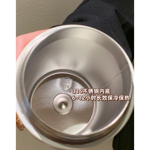 CH-2374A卡皮巴拉眼镜双饮保温杯520ml(咖色）