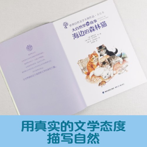 世界自然文学大师作品·美绘本大自然里的故事海边的森林猫