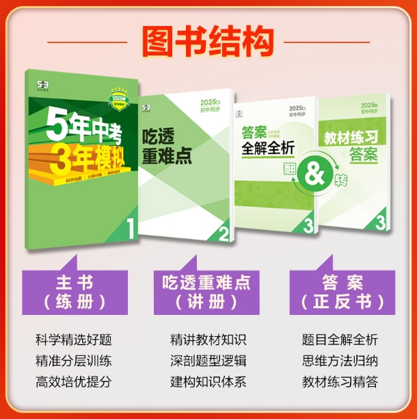 5年中考3年模拟：英语七年级（2026春下册）（人教版）