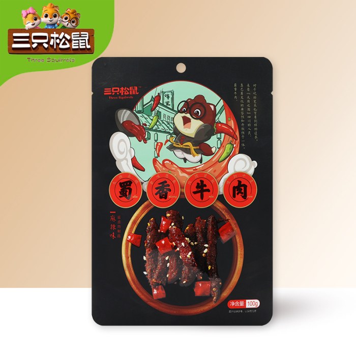 三只松鼠蜀香牛肉100g/袋