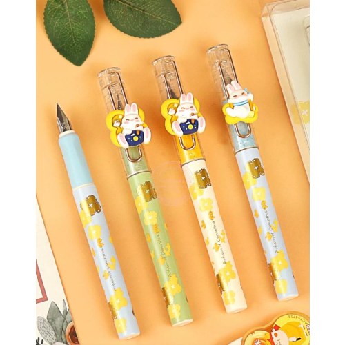 晨光塑料钢笔大馥大桂系列HAFP2483晶蓝（EF尖）