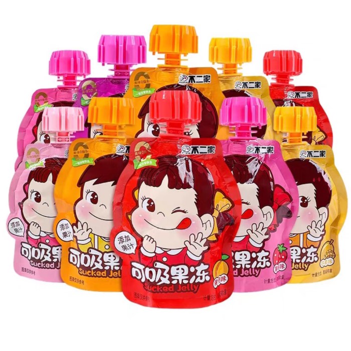 不二家可吸果冻（草莓、葡萄、黄桃、芒果）