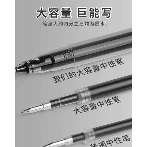 晨光中性笔大容量AGPY5501红0.5