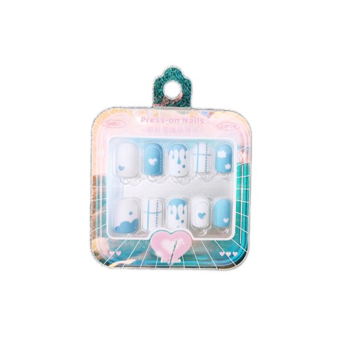 芭乐奶绿美甲贴