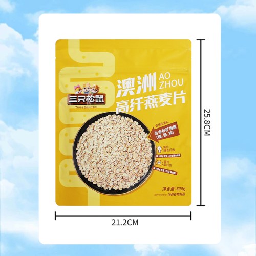 三只松鼠澳洲高纤燕麦片300g