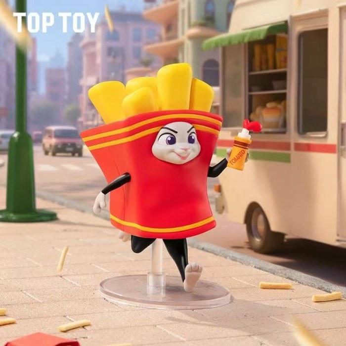 TOPTOY迪士尼疯狂动物城伪装者毛绒盲盒挂件朱迪尼克玩偶礼物女生