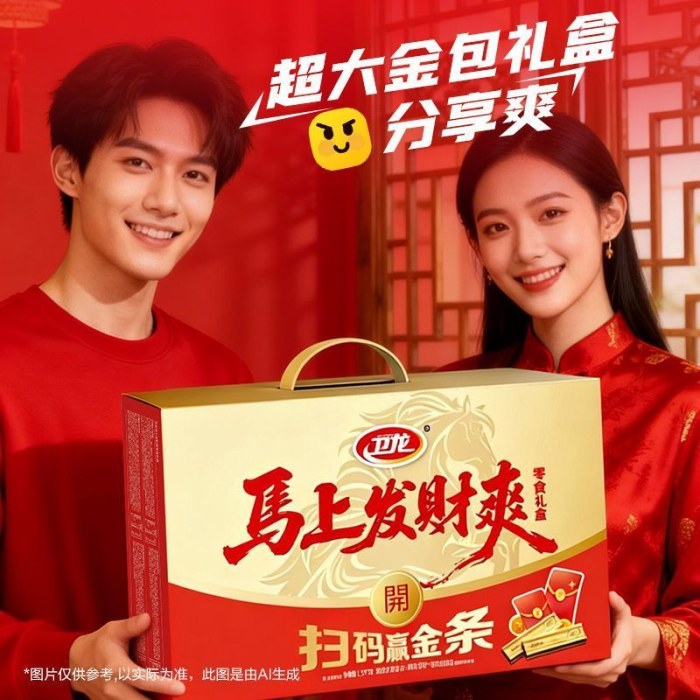 卫龙魔芋爽辣条年货礼盒大礼包