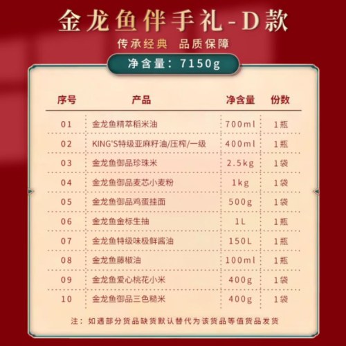 金龙鱼伴手礼-D款7150克