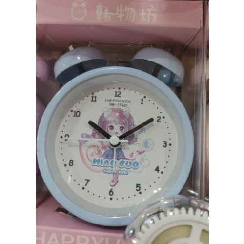 HWF-Z5460喵果妹妹金属闹钟3寸（款式随机发货）