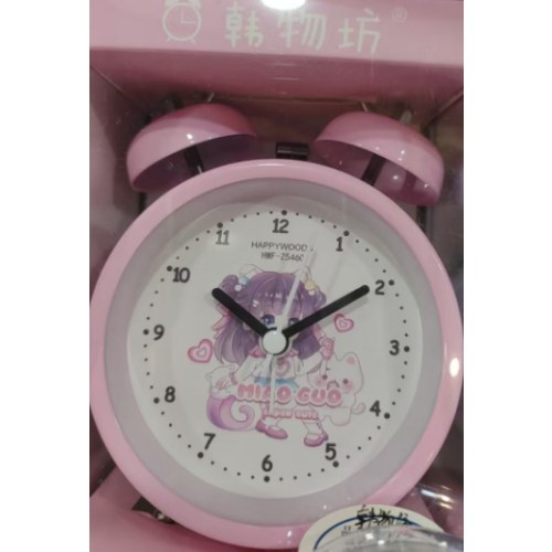 HWF-Z5460喵果妹妹金属闹钟3寸（款式随机发货）