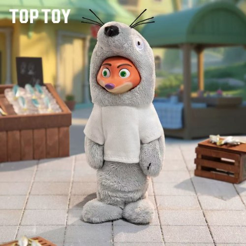 TOPTOY迪士尼疯狂动物城伪装者毛绒盲盒挂件朱迪尼克玩偶礼物女生