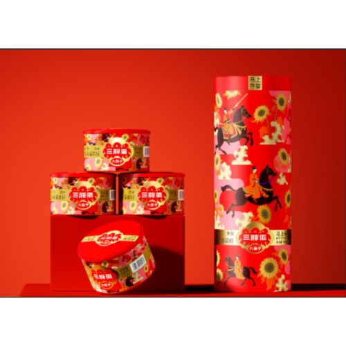 三胖蛋马上夺葵礼盒--原味葵花籽180g×4罐 高端瓜子杯一只