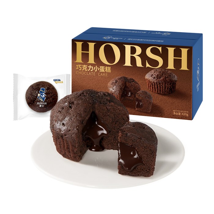 豪士新品巧克力小蛋糕