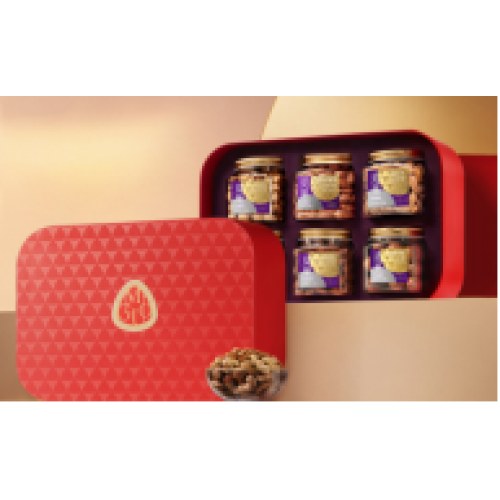 鲜利来 岁寒三友红色坚果礼盒AIR系列