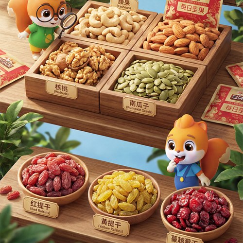 三只松鼠每日坚果750g元气款4坚果3果干