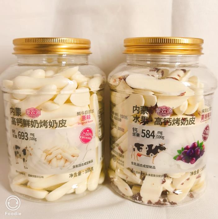 蒙欢源108g内蒙高钙鲜奶烤奶皮（原味）
