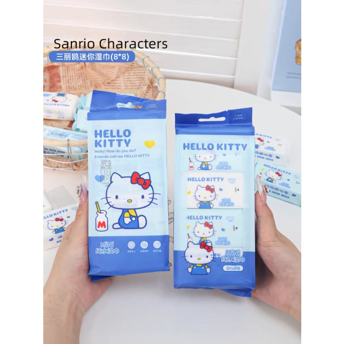 SLOSJ-01三丽鸥家族mini纯水湿巾