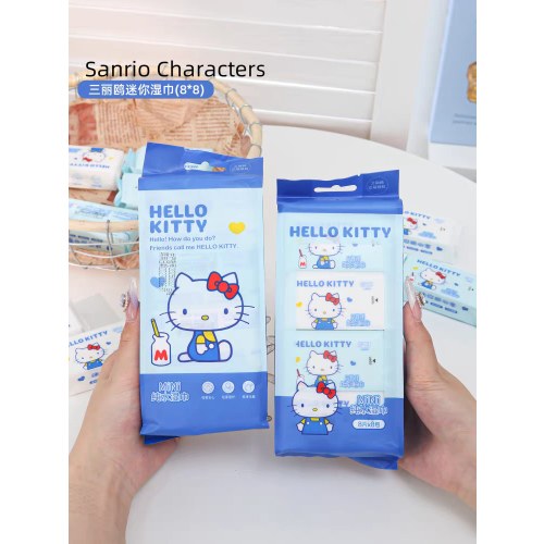 SLOSJ-01三丽鸥家族mini纯水湿巾